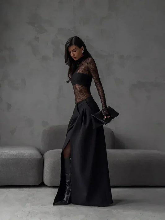 Falda larga Alaia